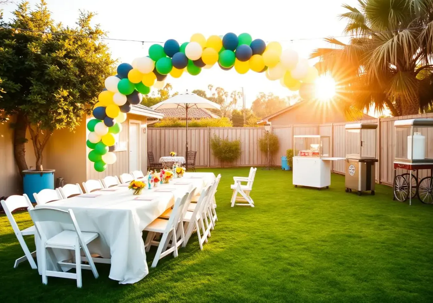 DIY Party Depot mega bundle with sleepover tents, games and snack machines